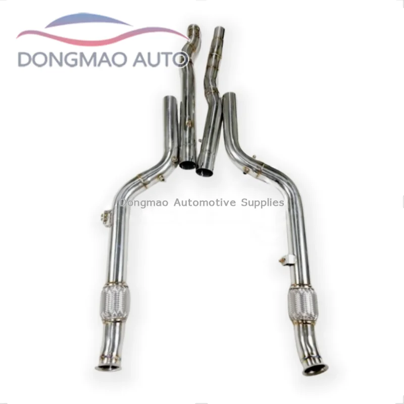 Suitable for Mercedes Benz C43/GLC43 AMG 3.0T2020-2023 medium length stainless steel exhaust pipe