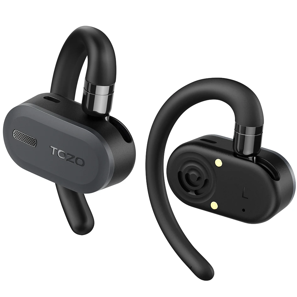 TOZO  Openbuds Open Ear Wireless Headphones Multi-Angle Adjustment Bluetooth 5.3 Earbuds with Dual-Axis Design