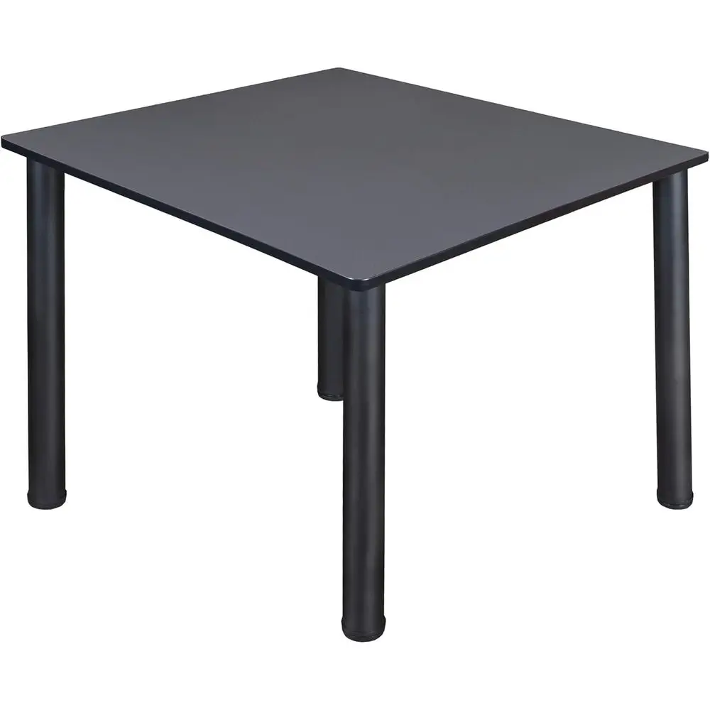 

48-дюймовый серый квадратный стол для кафе с черными ножками (TB4848GYBPBK)