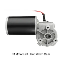 12V 24V 36V Reversible Worm Gear Motor 60/80W 40-80RPM 6N.M Left Angle High Torque Speed Reducing Electrical Gear Box DC Motor