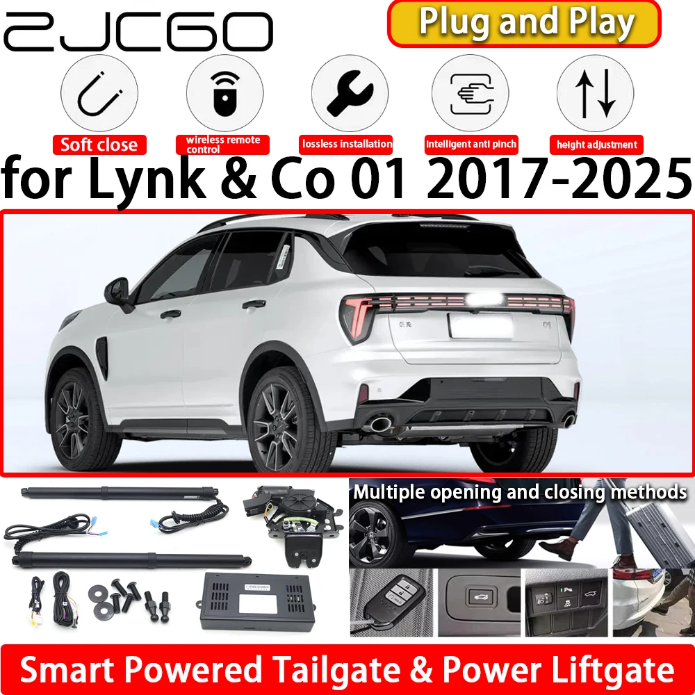 

ZJCGO for Lynk & Co 01 2017-2025 OEM Automatic Electric Powered Tailgate Power Liftgate Tail Gate Lift Kit System Plug & Play