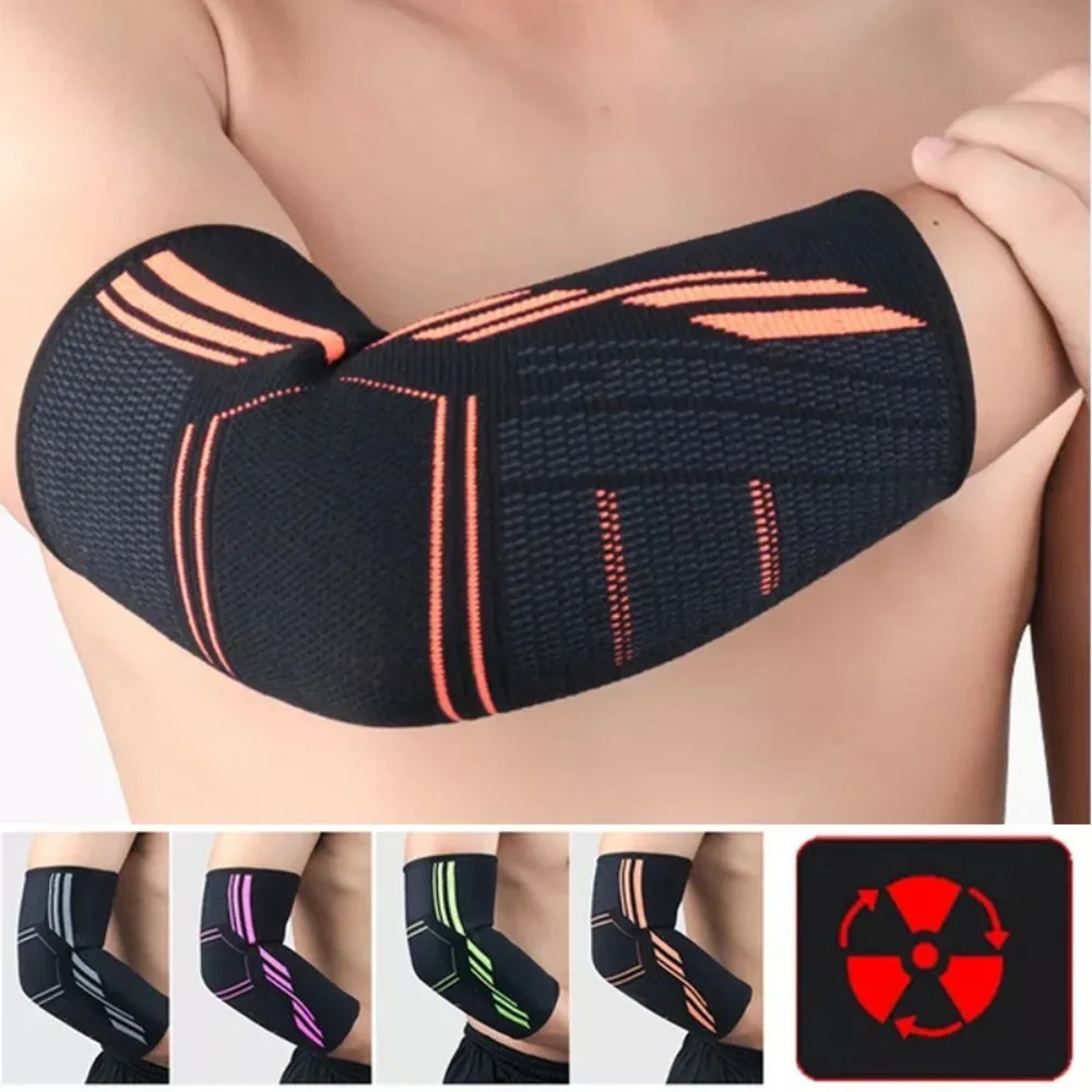 

Hot Sale Reduce Pain Elbow Brace Sleeve Compression Protection Elbow Pads Breathable Practical Elbow Brace Sport Safety