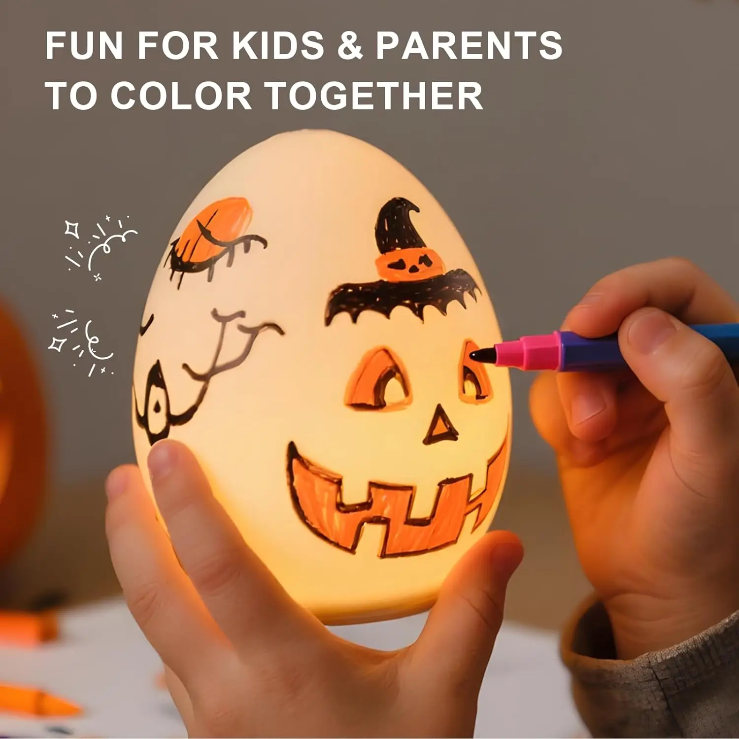 LED Soft Silicone Clap Light Bedroom Nursing Light Children's Room Night Light Timed Charging Option Kids' Gift Festive