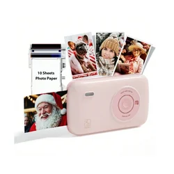 HPRT HPRT Photo Printer, 2x3 Mini Portable Color Photo Printer, Wireless Connection To Smartphones IOS Android