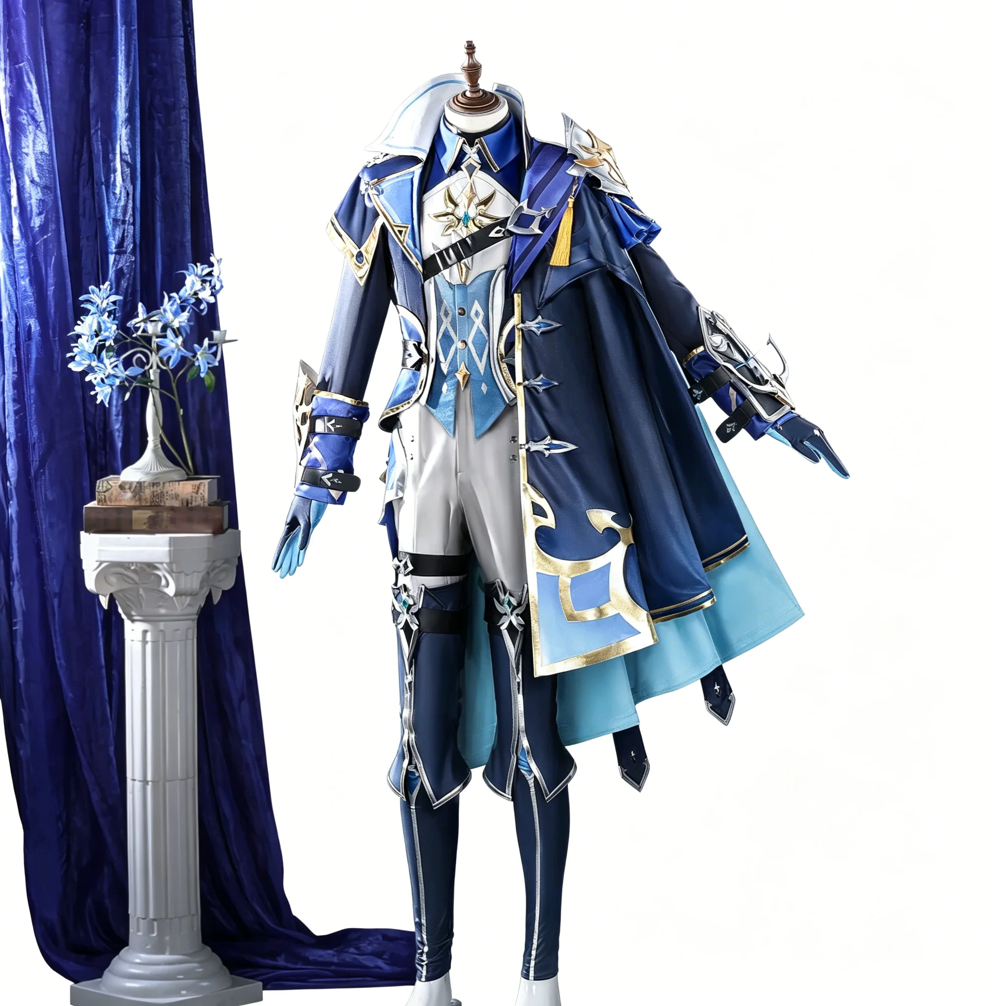Genshin Impact Lorne Cosplay Costume Dress Anime Game Role Play Full Set for Women Halloween Comic Con