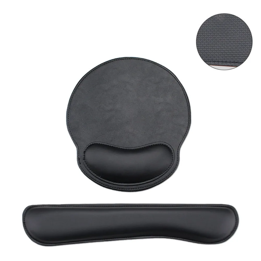2Pcs/Set Slow Rebound Wrist Support Mouse Pad Non-Slip Creative Wristband Mouse Mat Soft Waterproof Keyboard Hand Cushion