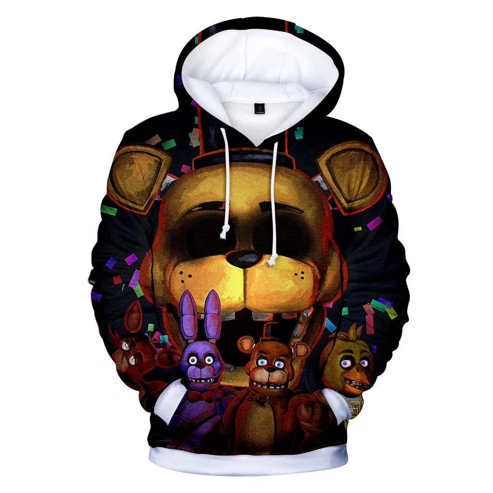 Autumn 3D Print Five Nights at FNAF Sweatshirt For Boys School Hoodies For FNAF Costume For Teens Sport Clothes Kids Tops Y2K