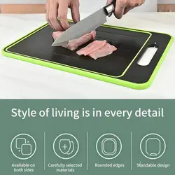 Convenient Food Chopping Board BPA Free Chopping Block Heat-Resistant Quick Thaw Household Cutting Board  Multipurpose