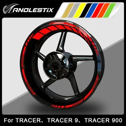 AnoleStix Reflective Motorcycle Wheel Sticker Hub Decal Rim Stripe Tape For YAMAHA TRACER TRACER-9 TRACER-900