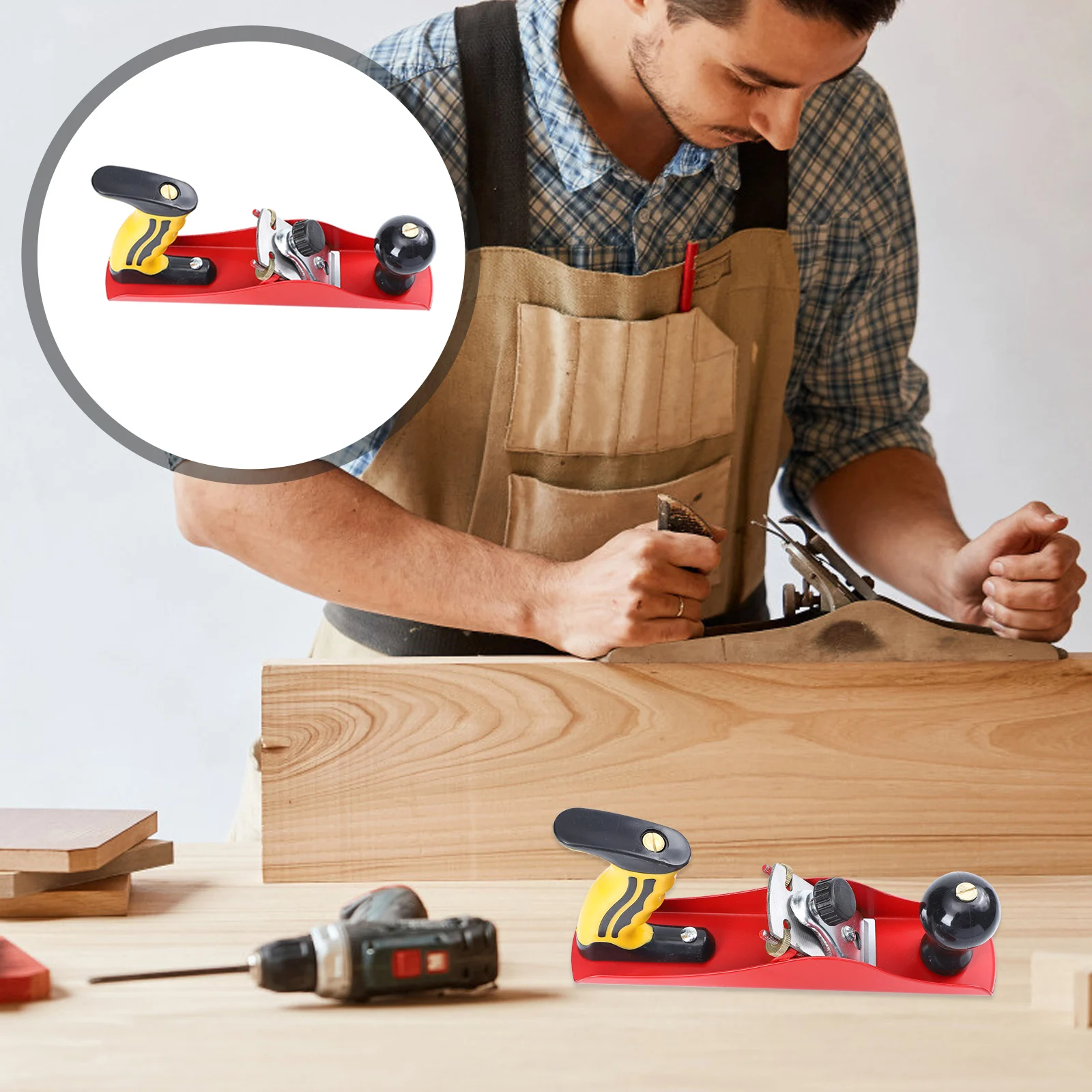 

1pcs Woodworking Spoke Shave Steel Planer For Wood Trimming Carpenter Tool Comfortable Handle Wear-Resistant Bottom Hand Tool