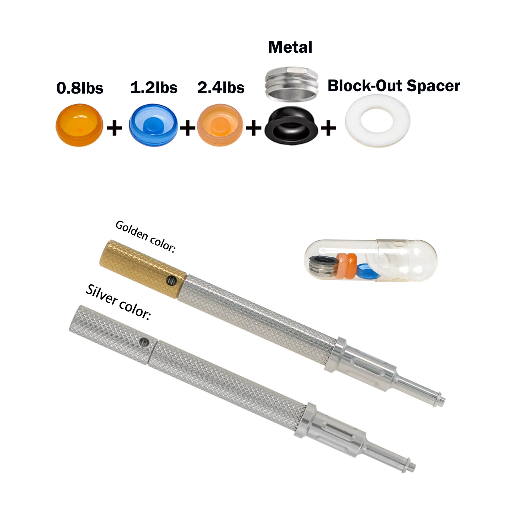 

Dental Universal Implant Retention Caps Kit Insertion Extraction Remove Locator Core Tool Silver/Golden Color