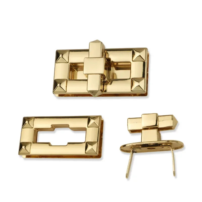 High Quality 47mm Metal Hardware Handbag Accessories Twist Turn Lock for Luggage Handbag