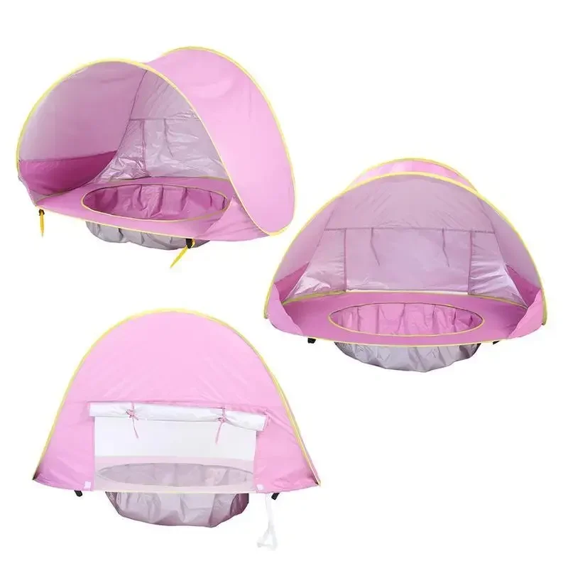 Baby beach tent Waterproof Sun Shelter UV-protecting Sunshelter with Pool Kid Outdoor Camping Sunshade Beach sunshelter UPF 50+