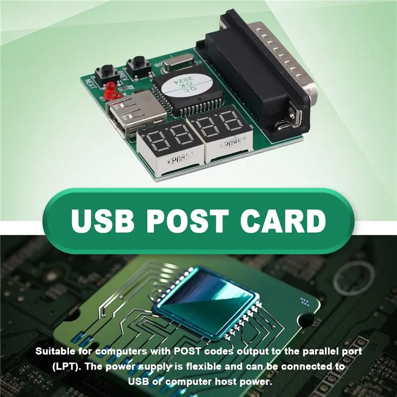 PC Diagnostic Card USB Post Card Motherboard Analyzer Tester For Notebook Laptop Computer Accessories-ABIU