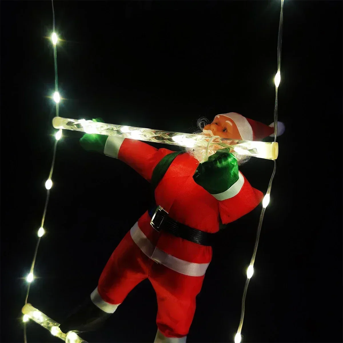 LED Ladder Light for Santa Claus Home Christmas Decor String Lamp Indoor Outdoor Window Garden Xmas Tree Hanging Strip Light - view 6