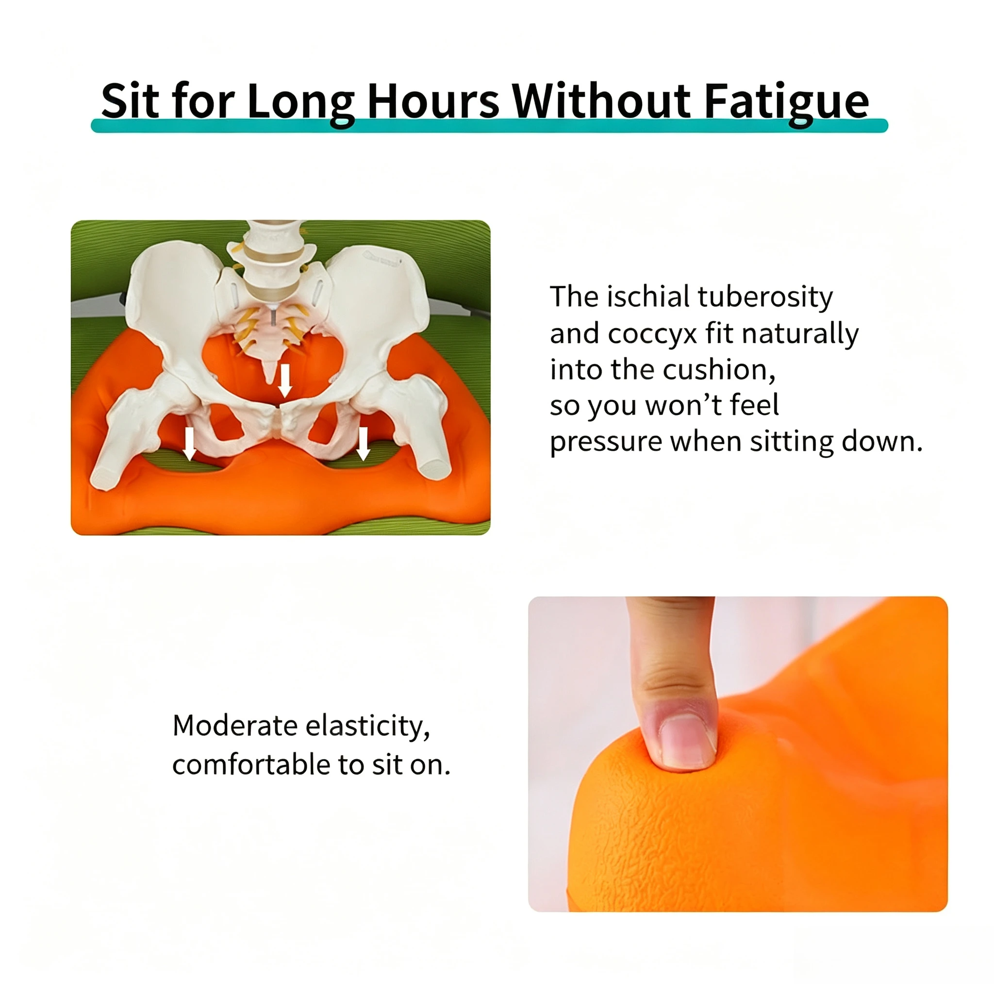 Pelvic Correction Cushion, Postpartum Recovery Seat, Posture Support Pad for Office Sitting, Pelvic Tilt Alignment Wedge