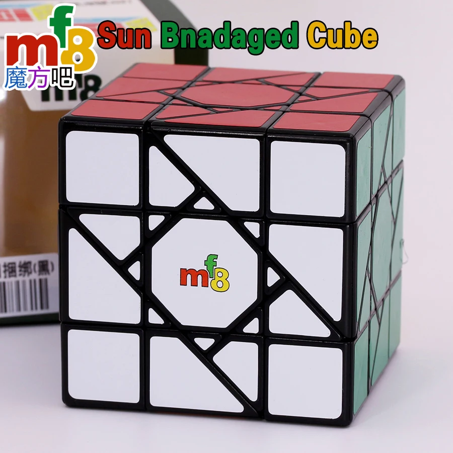 Mf8 Sun Cube 3X3 Verbond Vreemde Vorm Magico Cubo Sun Binding Logic Speelgoed Smart Game Brain Storming Logic Puzzels Voor Fan 3D-