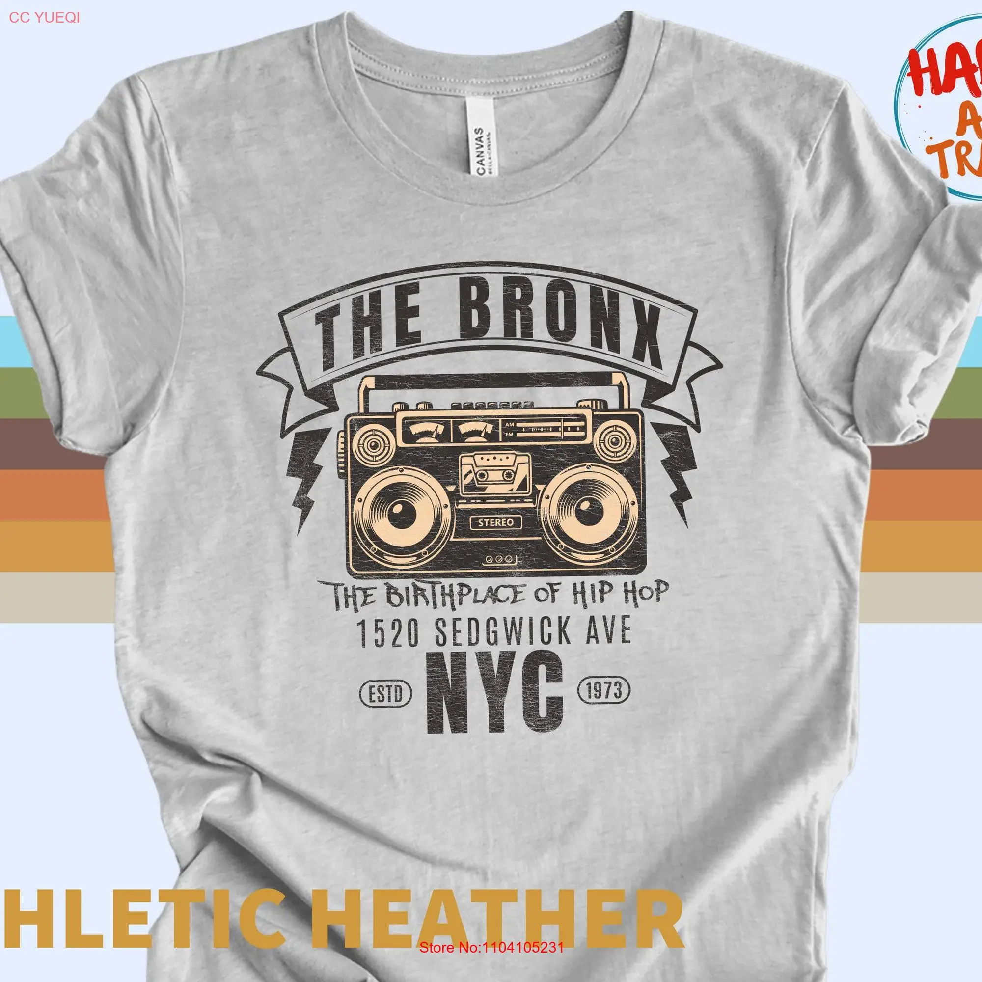 The Bronx T Shirt New York birthplace of hip hop NYC Neighborhood Souvenir City  long or short sleeves