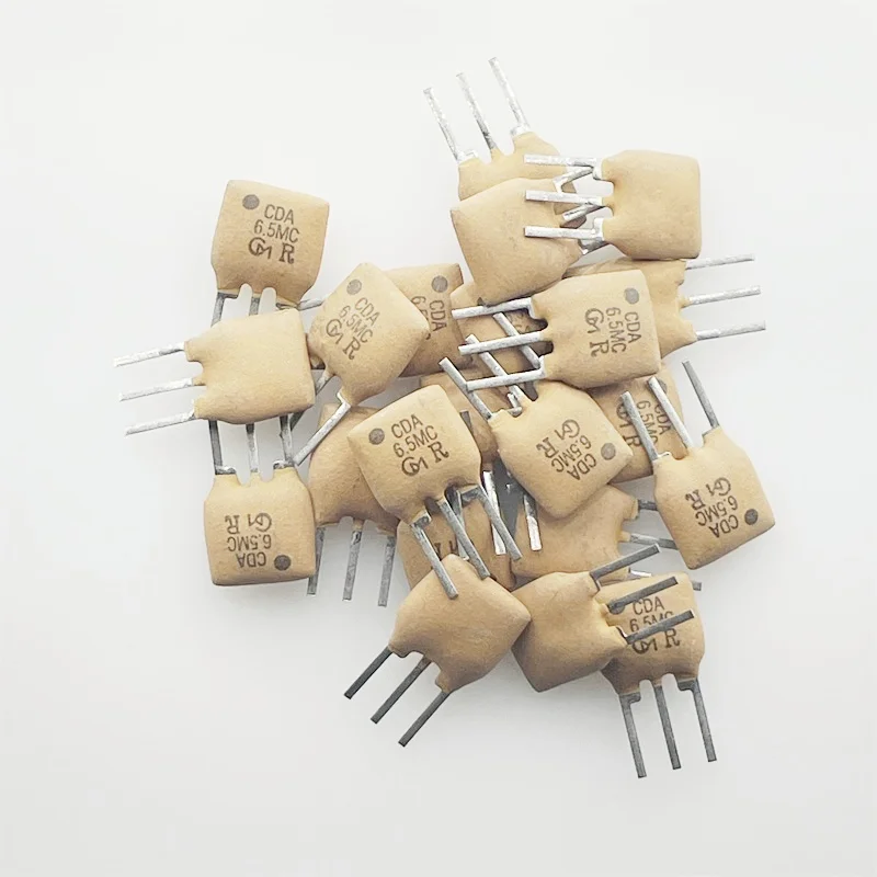 100PCS/ Original Murata Ceramic Discriminator CDA6.5MC 6.5C 6.5MHZ 6.5M Straight Plug 3 Feet Spot