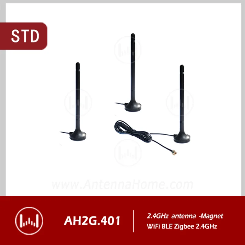 Antena Domowa antena magnetyczna 2.4G, dla 802.11 b/g/n, zawiera freq produktów 2.4G, Bluetooth, ZigBee i Wi-Fi AH2G.401