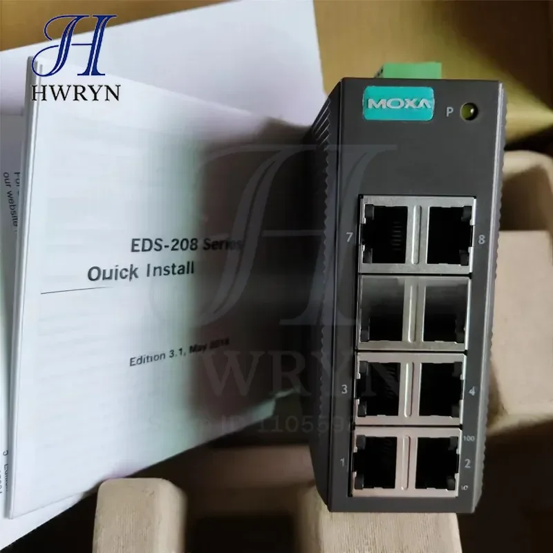 1PCS EDS-205 EDS-208 Industrial Ethernet Switch 5 Port 8 Port Unmanaged Switch for Network Communication Device