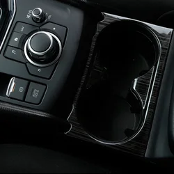 For Mazda CX-5 CX5 KF 2017-2020 Interior Car Accessories Car Front Water Cup Holder Cover Trim Car Sticker Frame Styling