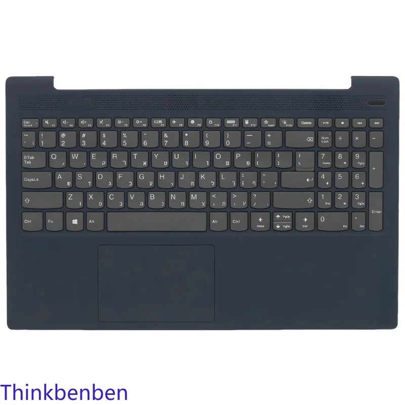 HB Hebrew (IL Israel) Blue Keyboard Upper Case Palmrest Shell Cover For Lenovo Ideapad 5 15 ITL05 IIL05 ALC05 ARE05 5CB1B43447
