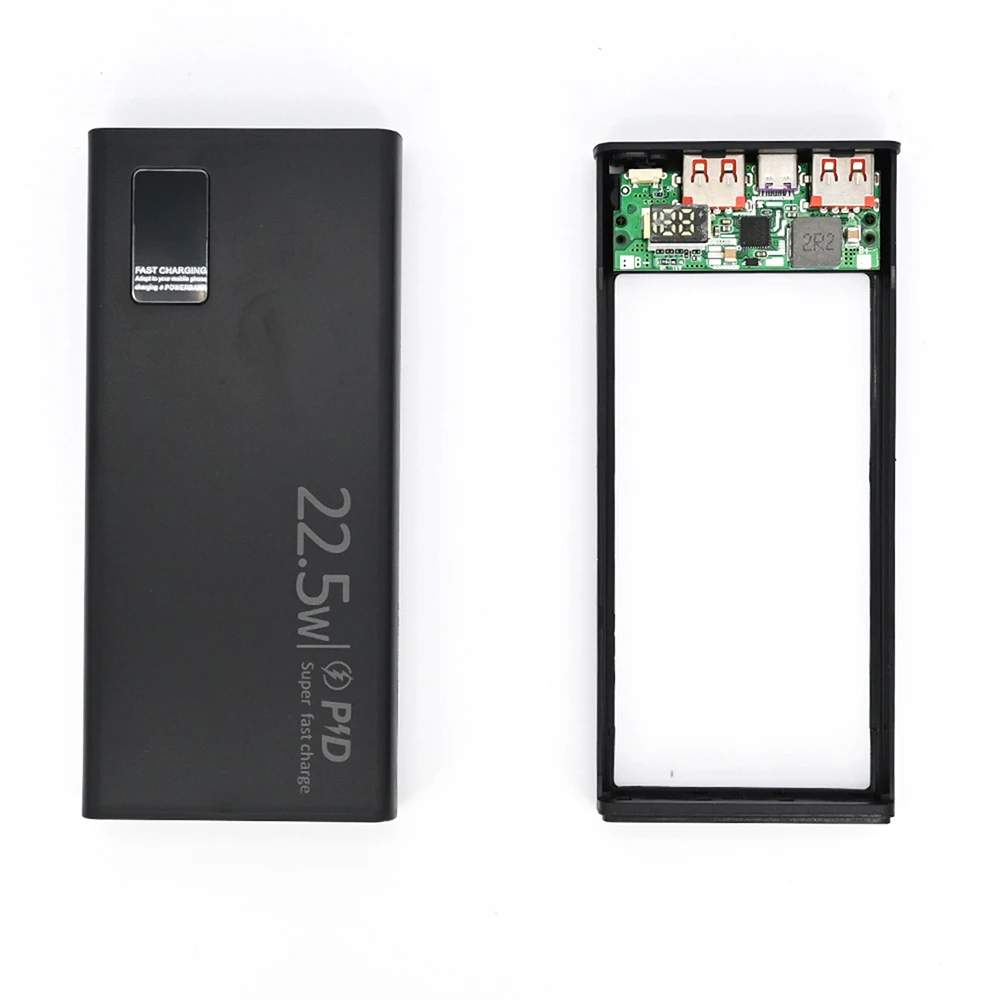 PD22.5W Batterie-Aufbewahrungsbox Schnellladung DIY Power 1260110 Powerbank-Gehäuse Elektronik-Kit – Detail 8
