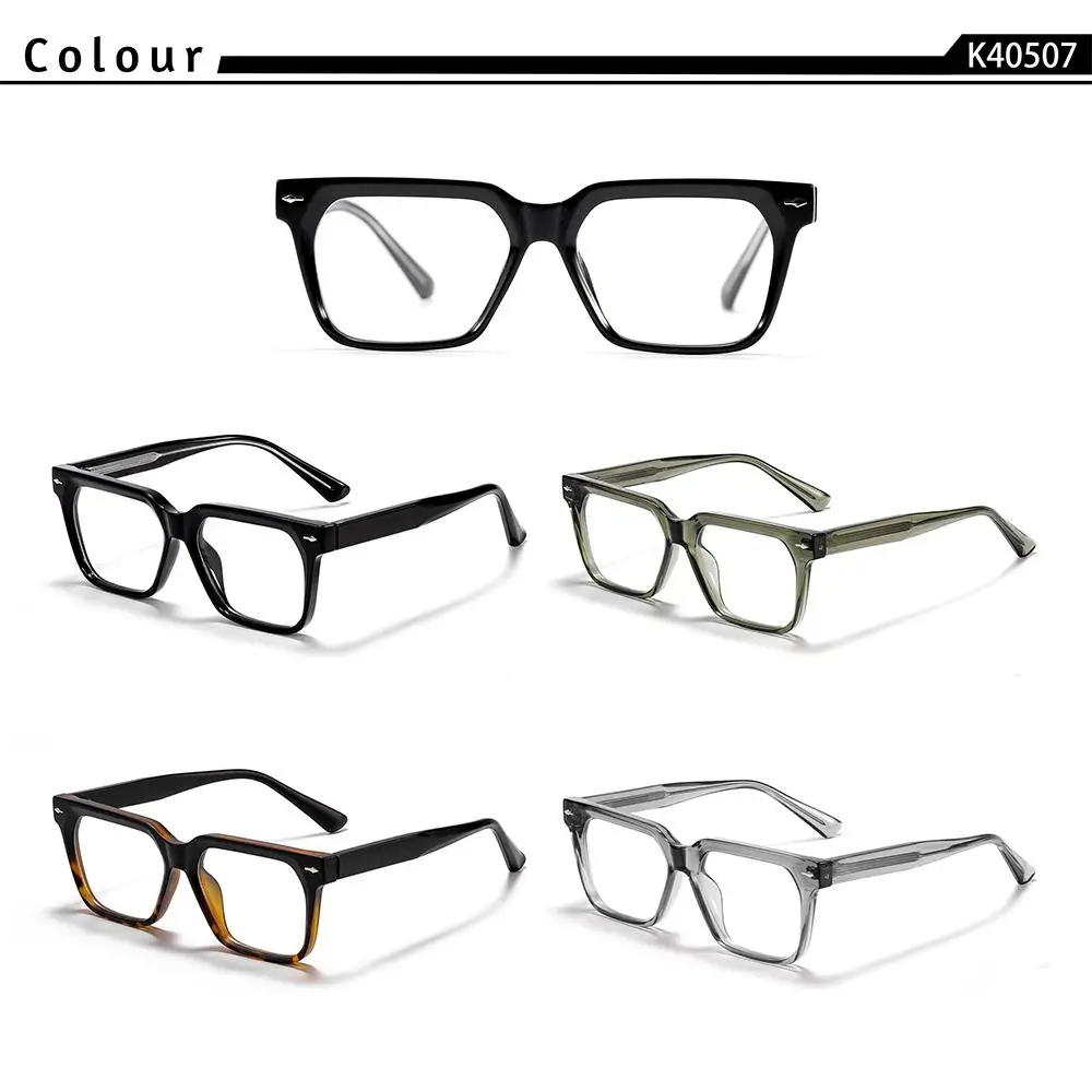 CATERSIDE Neue Modische Herrenbrille Tr90 Quadratischer Rahmen Anti-Blaulicht-Brille Damen Business- und Freizeit-Dekorationsbrille – Detail 5