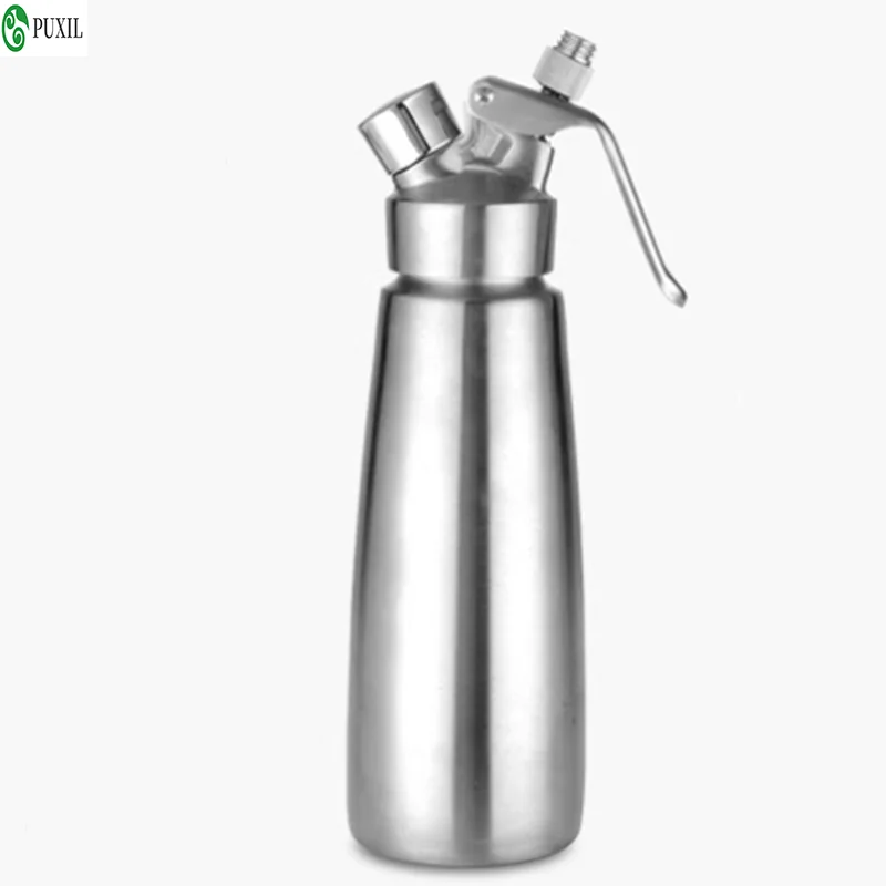

500ML 304 Stainless Steel Gun Foaming Machine Cream Cream Cream Spray Gun Gas Tank Siphon Bottle Foam Gun Milk Oil Bottle