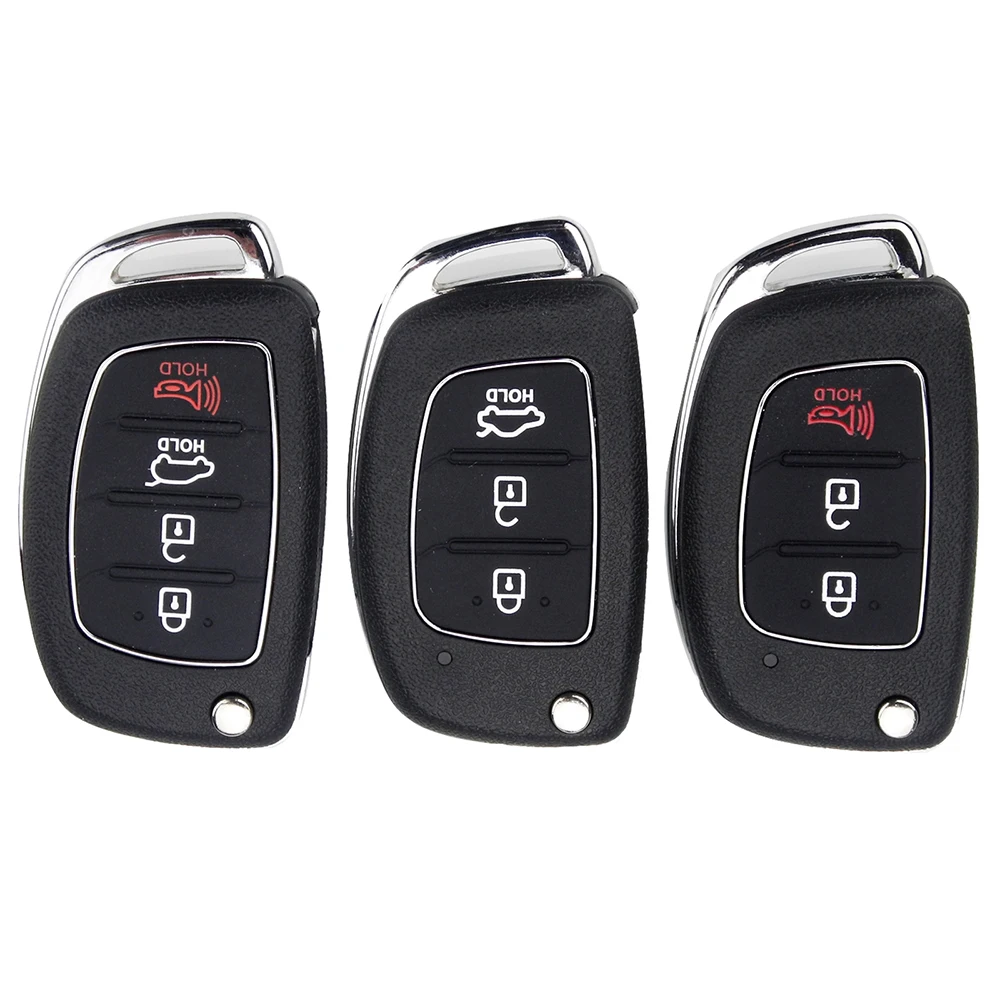 

Jingyuqin New Remote Flip Key Shell For Hyundai HB20 Santa Fe I20/30/45 IX35/45 Mistra Accent I40 Solaris Elantra Verna Anahtar