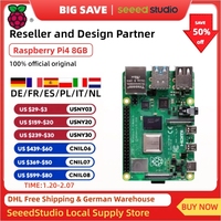 Raspberry Pi 4 8GB Computer Model B 1GB/2GB, quad-core Cortex-A72, BCM2711, 2.4 GHz and 5.0 GHz IEEE 802.11b/g/n/ac wireless