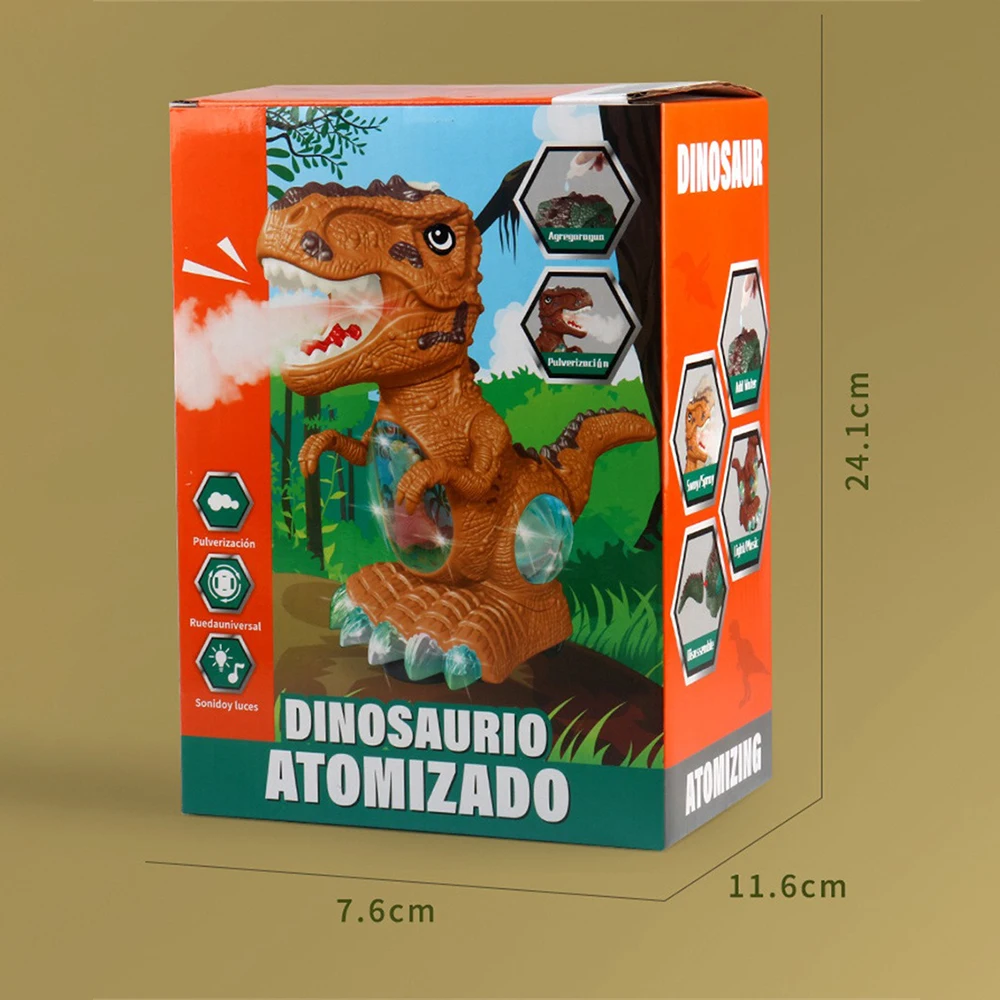 Brinquedos educativos interativos de caminhada para crianças, interessante suave, dinossauros multifuncionais, função de spray, pet eletrônico