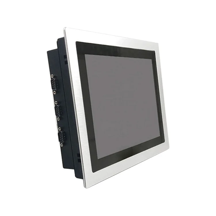 10.4 Inch Ip65 Waterproof 3Mm Flush Mount Bezel Industrial Touch Panel Pc Rs232/Rs485 Win10 Industrial Panel