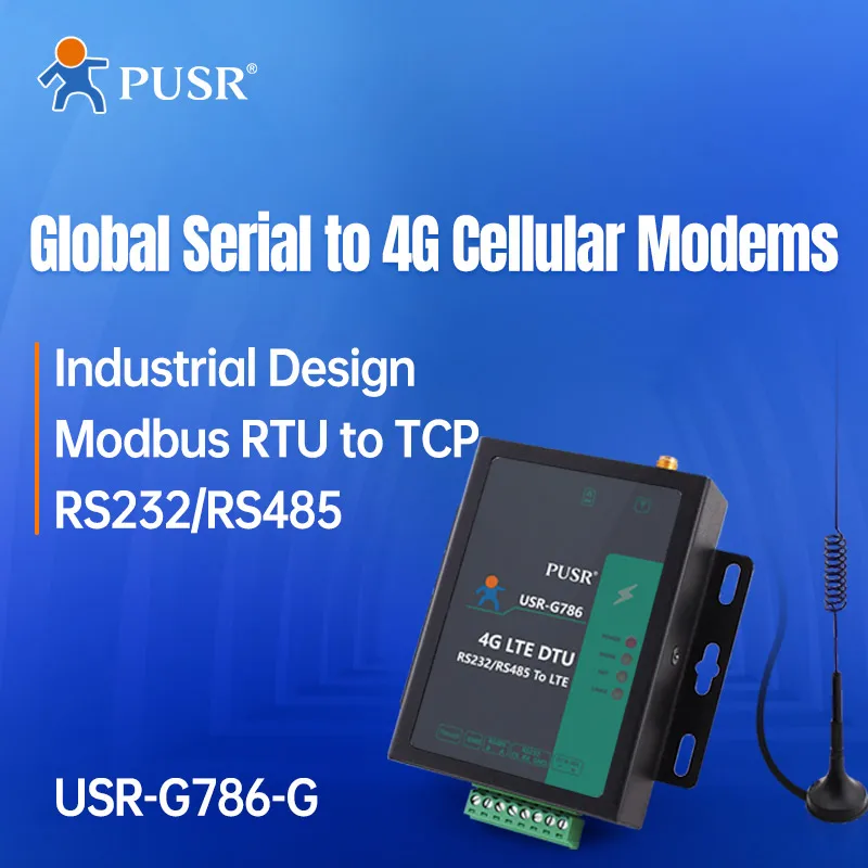 G786-G Global Frequency RS485 RS232 Serial to 4G LTE M2M Wireless External Router with Global Bands