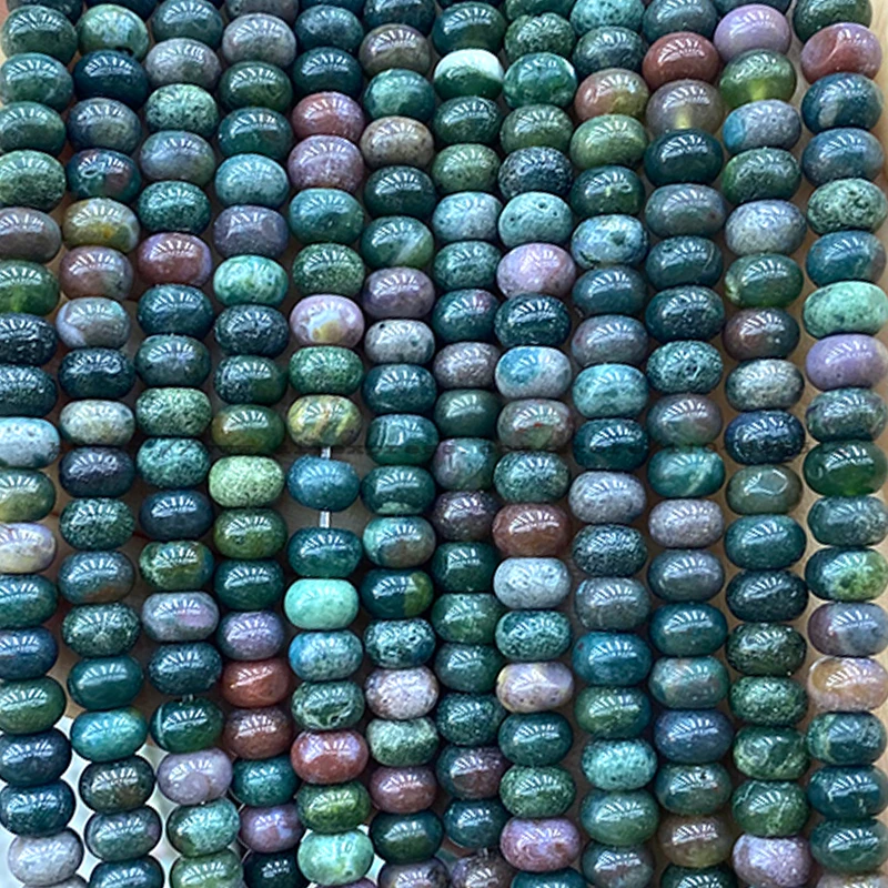 4x6mm Abacus Natural Stone Amazonite Rondelle Loose Spacer Beads for Jewelry Making Diy Earrings Bracelet Charms Accessories