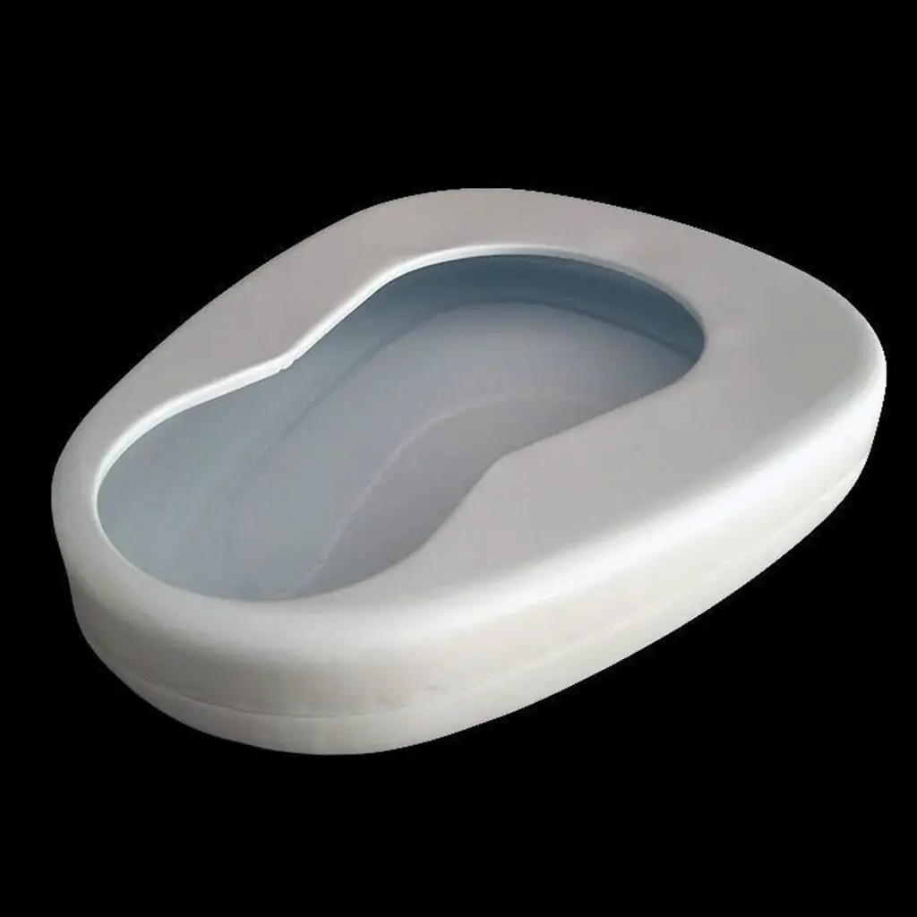 Bedpan for Elderly, Portable Metal Contoured Bedpan Seat Urinal Incontinence Aids Tool for Bedbound Patient Elderly
