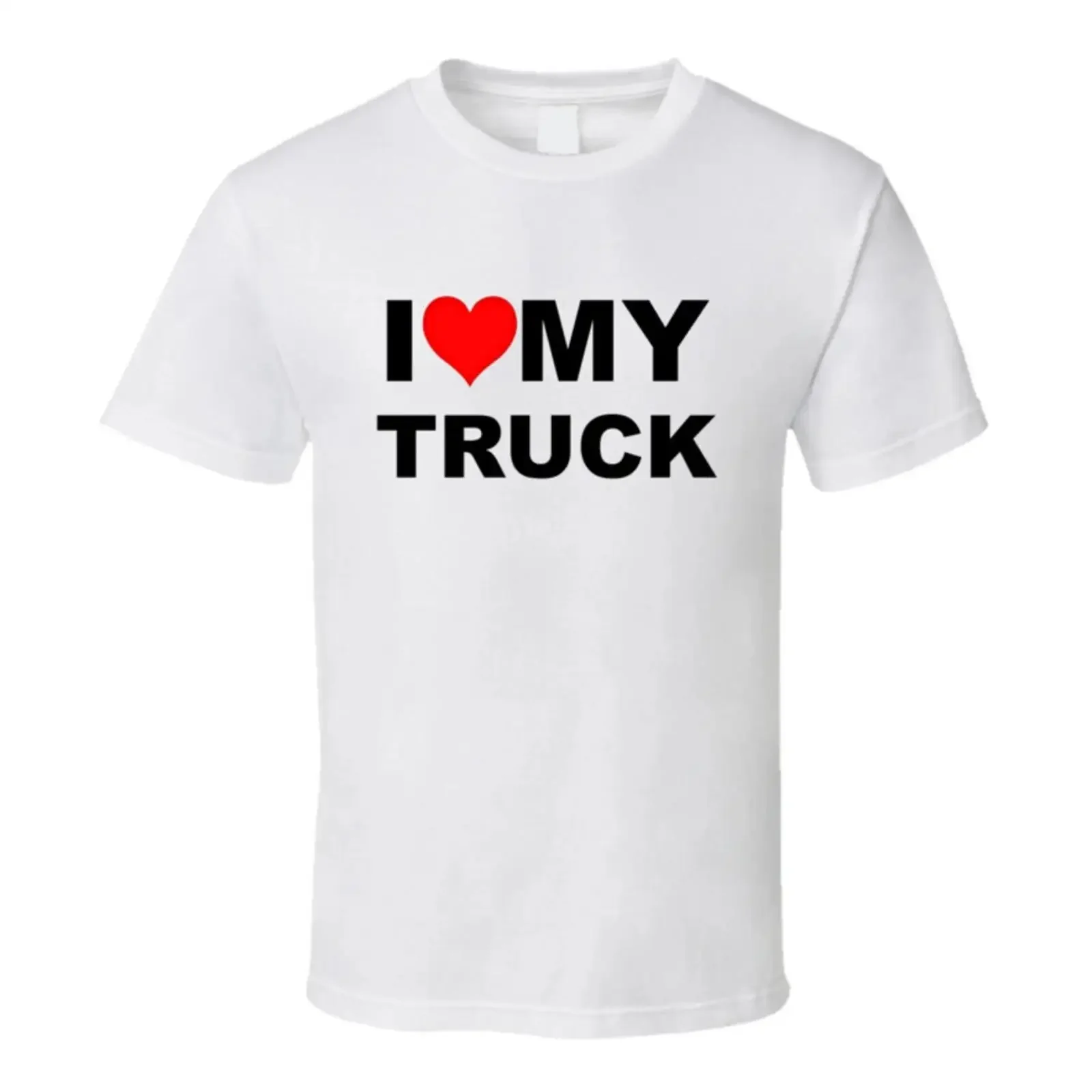 I Love My Truck Funny Pickup T Shirt vintage Washed homme Versatile fashion Breathable Comfortable Top For Everyday Wear Soft