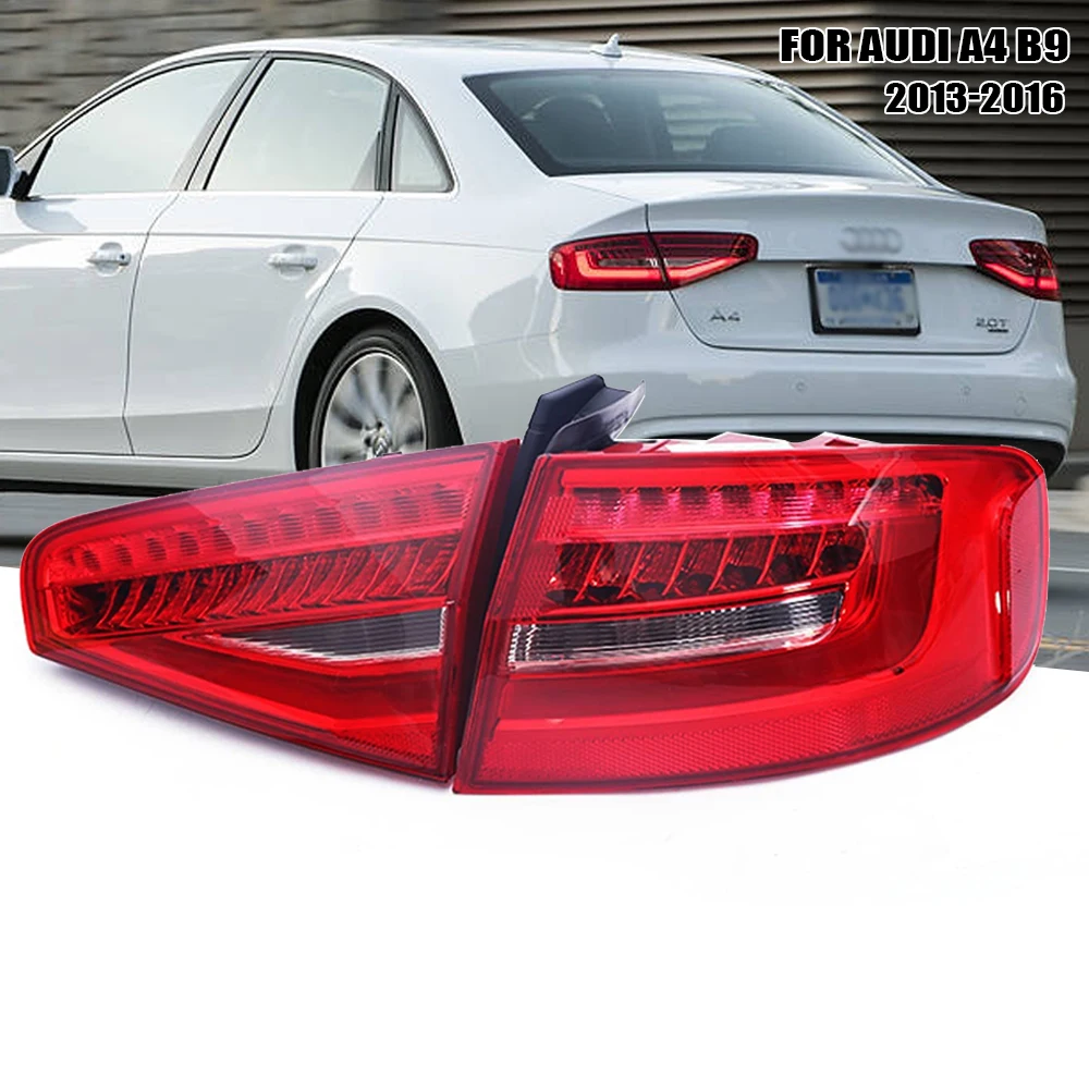 LED Rear Tail Light For Audi A4 A4L B9 2013 2014 2015 2016 Car Signal Brake Lamp Bumper Warning Light