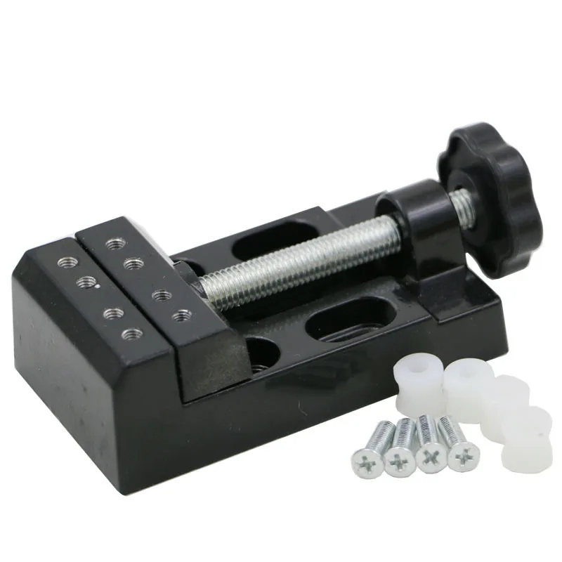 Electric grinding fixture clamp bed, clamp olive walnut, aluminum alloy mini vice, table pliers, flat pliers