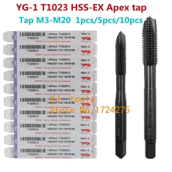 100% Original YG-1 T1023 HSS-EX Apex Tap M2 M2.5 M3 M3.5 M4 M5 M6 M7 M8 M10 M12 M14 M16 M18 M20 Procesamiento: Acero Inoxidable