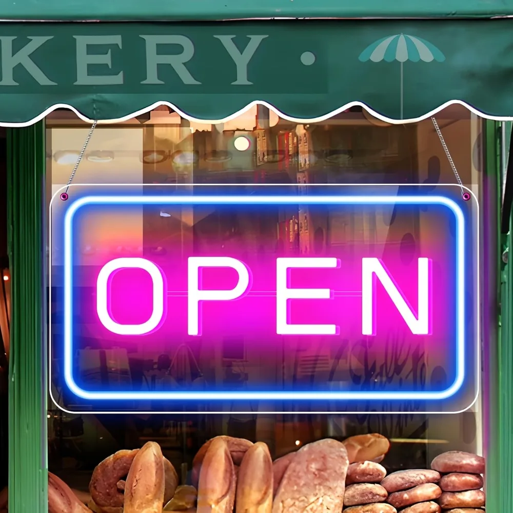 

Светодиодные неоновые вывески «OPEN», настенные неоновые таблички, подходящие для отелей, магазинов, кафе, салонов, хозяйственных магазинов, пекарен, ресторанов