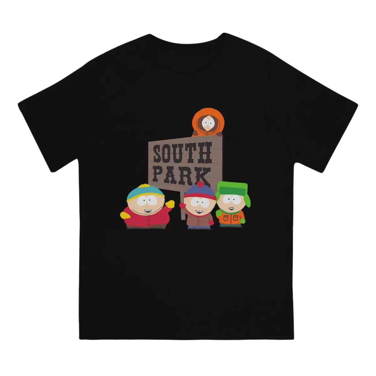 Men South Park Cartoon Character T-Shirt Cool Style S-southpark Theme Hipster Ofertas O Neck Graphic Tshirt