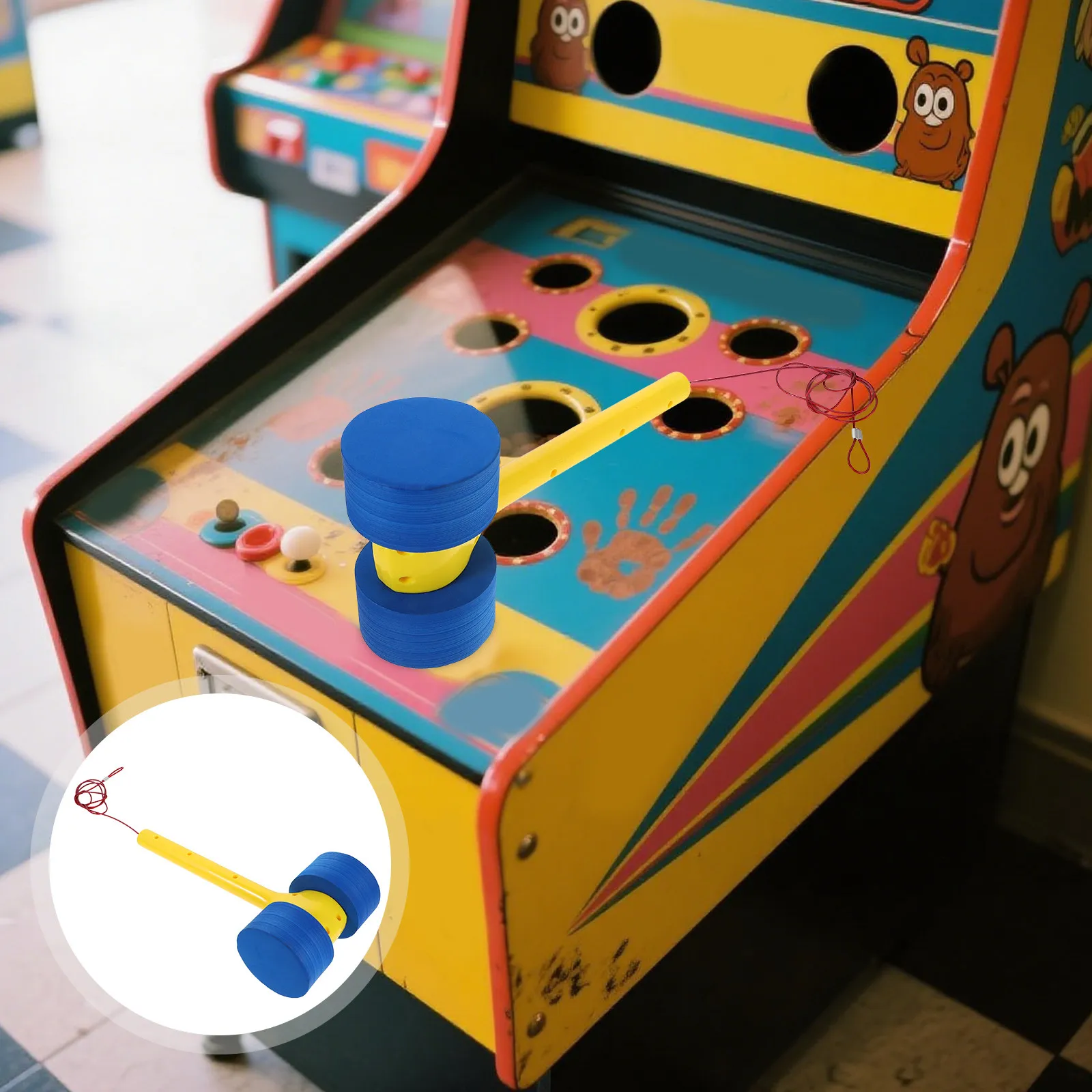 

Пластиковый молоток для игры в «Ударь крота», легкий, с удобной ручкой, интерактивный дизайн, для детских домашних игр