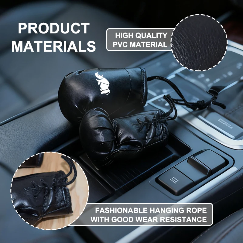 Universal Car Sun Visor Boxing Gloves Pendant Accessories For Suzuki Grand Vitara Sport Jimny Swift Alto Spacia Samurai