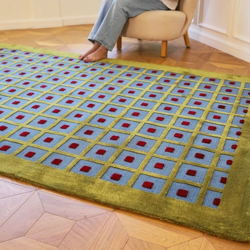 سجادة غرفة المعيشة المصنوعة يدويًا بتصميم كلاسيكي فرنسي مقاومة للأوساخ وسهلة العناية بسجادة غرفة المعيشة المنزلية ذات المناطق الكبيرة