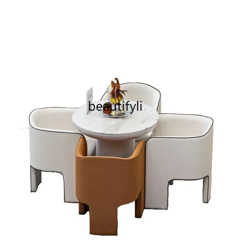 Sales Department Negotiation Table and Chair Combination Reception Club Hotel Marketing Center Coffee Shop Couch Customized