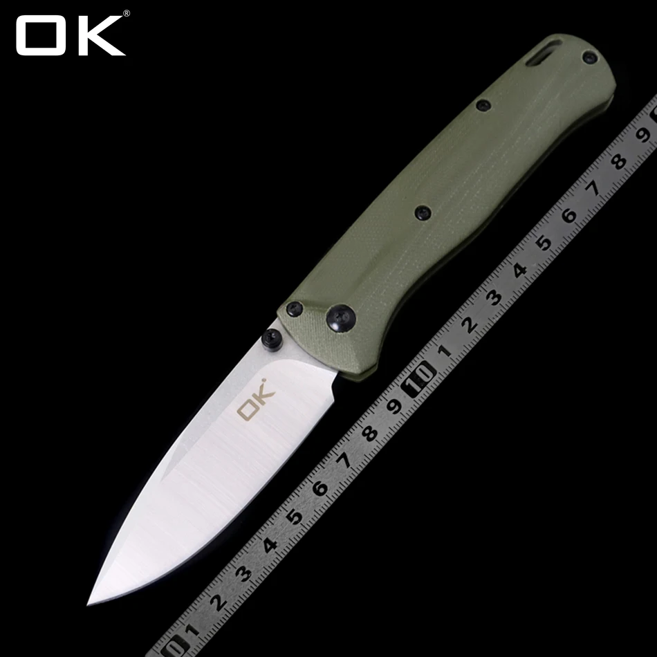 

OK OK 535 G10 Handle VG-10 AXIS Folding Knife Outdoor Camping Hunting Pocket Tactical Self Defense Collection EDC KNIVES