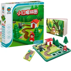 Caperucita Roja, juegos de mesa inteligentes Hide & Seek con solución, rompecabezas de construcción de habilidades, juego lógico, juguete de entrenamiento, regalo para niños