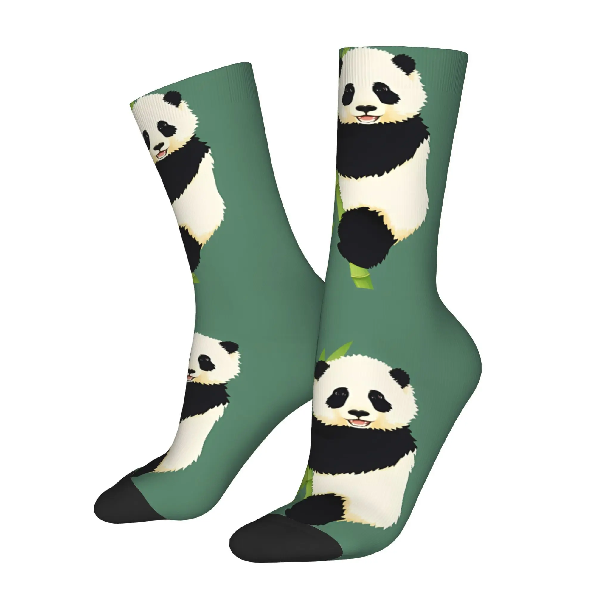 

Happy Funny Men's Socks Panda Art Vintage Harajuku Hip Hop Novelty Crew Sock Gift Pattern Printed
